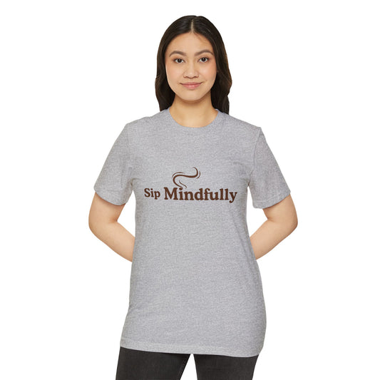 Sip Mindfully T-Shirt – Retro Coffee & Mindfulness Tee