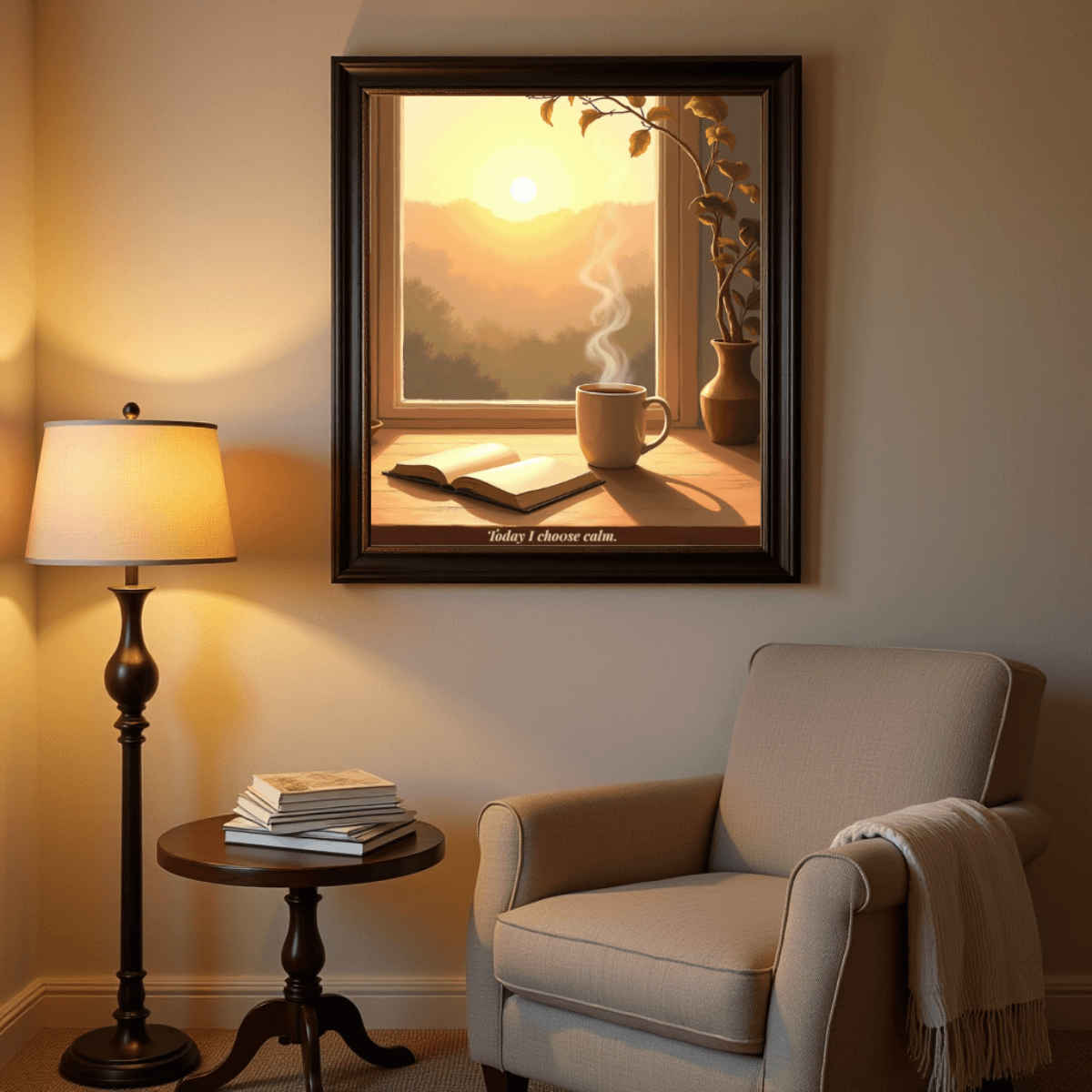 Today I Choose Calm™ | Karma & Grace™ — Branded lifestyle banner featuring soft blue tones and the phrase “Soulful Picks for the Journey”